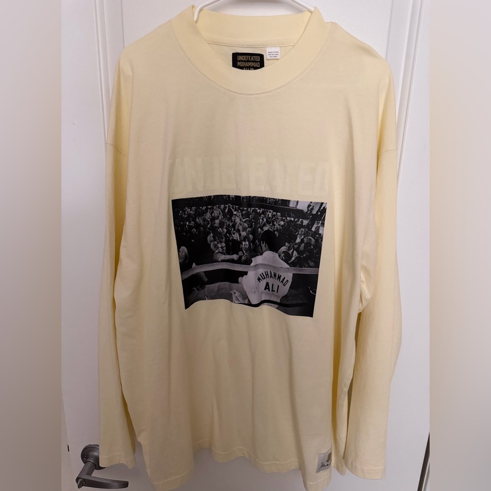 Undefeated Cream Muhammad Ali Shirt